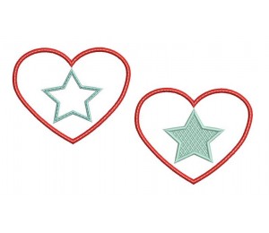 Stickdatei Hello Sailor Herz Stern